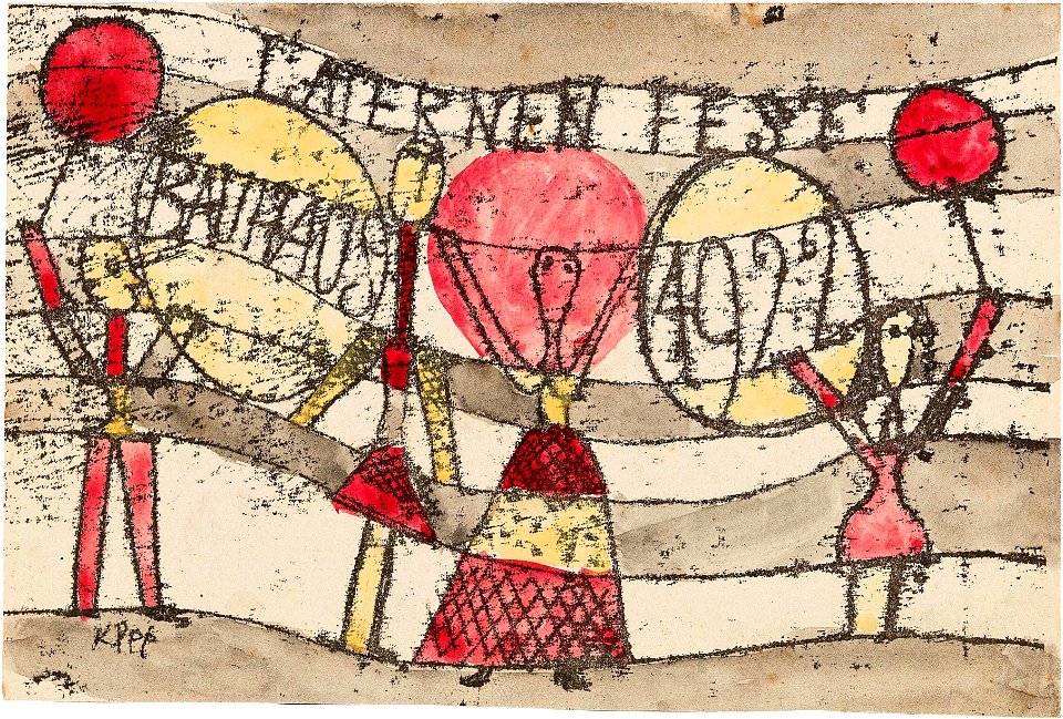 Paul Klee Laternenfest Bauhaus 1922