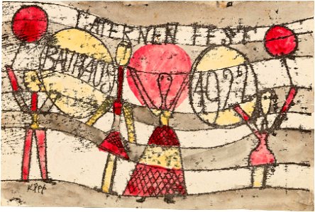 Paul Klee Laternenfest Bauhaus 1922. Free illustration for personal and commercial use.