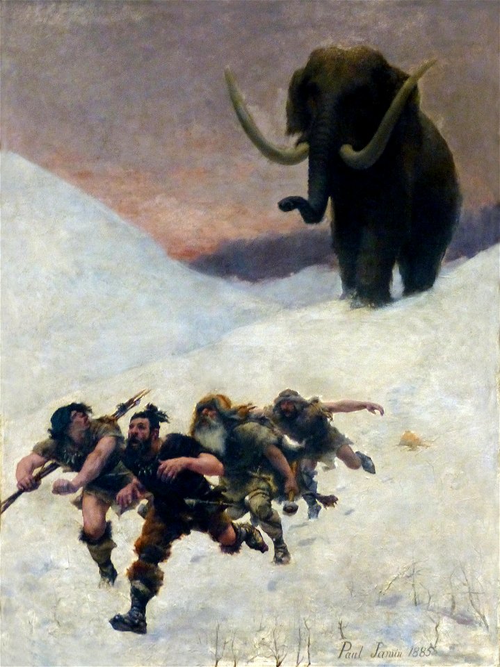 Paul Jamin-La fuite devant le mammouth