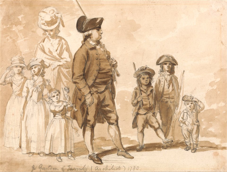 Paul Sandby - James Gandon and Family - Google Art Project