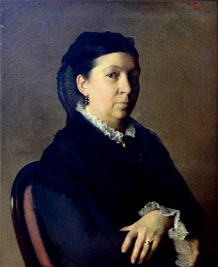 Paul Leroy 1880 Portrait de la mère de l'artiste