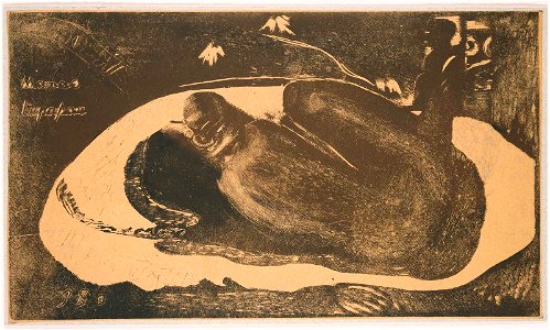 Paul Gauguin - Manao Tupapau (The Spirit of the Dead Watching) - MFA 60.323. Free illustration for personal and commercial use.