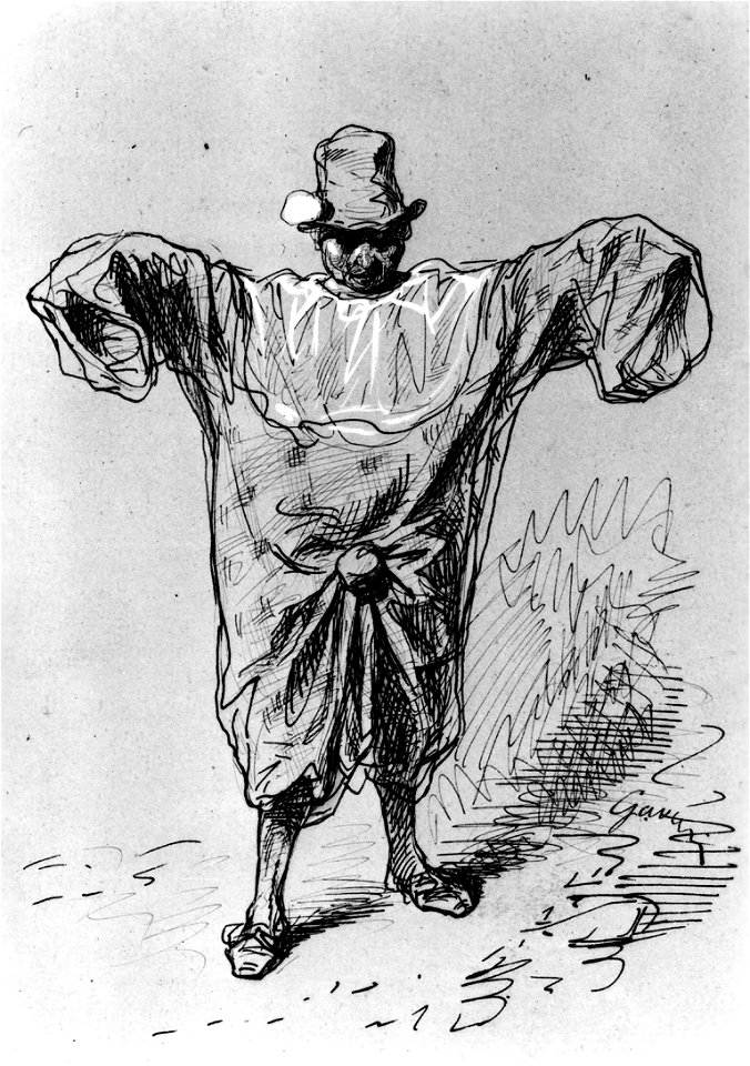 Paul Gavarni - Man in a Clown Suit - Walters 371448