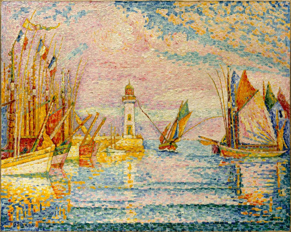 Paul Signac, 1925, Le phare, Groix, 74 × 92.4 cm, Metropolitan Museum of Art