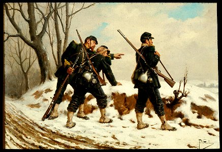 Paul Louis Narcisse Grolleron - French Soldiers in the Snow - 67.672 - Museum of Fine Arts