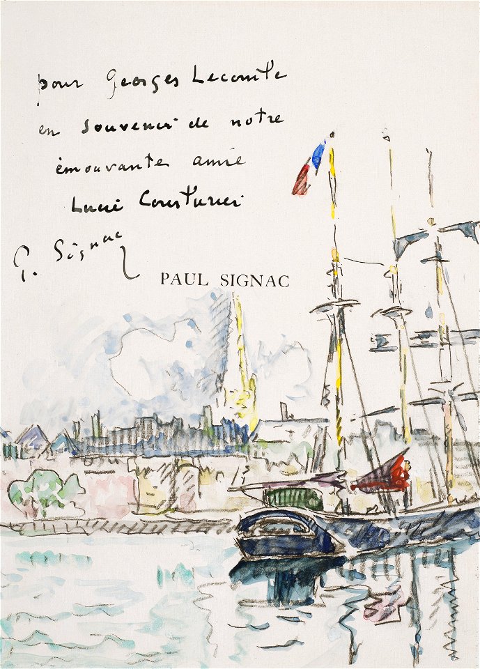 Paul signac terreneuva a lancre au large dun port breton115333)