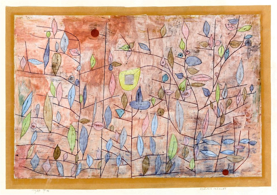 Paul Klee Spärlich Belaubt 1934 T13