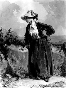 Paul Gavarni - Young Peasant Woman - Walters 371452