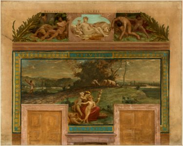 Paul Milliet - Esquisse pour la mairie de Saint-Maur-des-Fossés , Les Vertus opposées aux Vices (Travail - Fécondité) - PPP4184 - Musée des Beaux-Arts de la ville de Paris