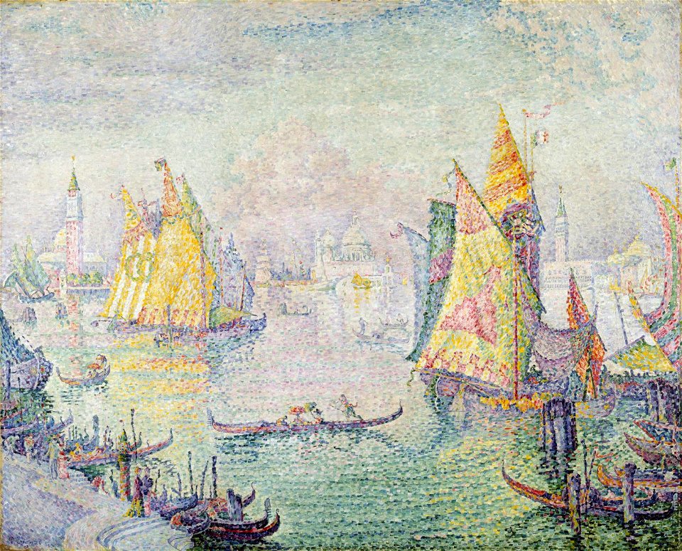Paul Signac, 1905, The Lagoon of Saint Mark, Venice, oil on canvas, 129.5 x 162.6 cm, Chrysler Museum of Art