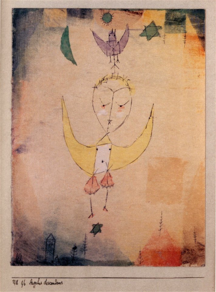 Paul Klee ~ Angelus Descendens ~ 1918