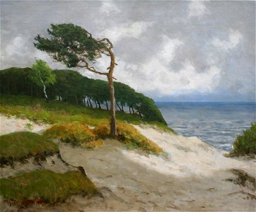 Paul Müller-Kaempff - Stürmische Ostseeküste bei Ahrenshoop