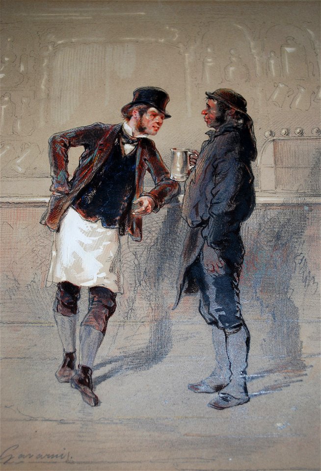 Paul Gavarni - Car Man and Coal Heaver - Walters 371497