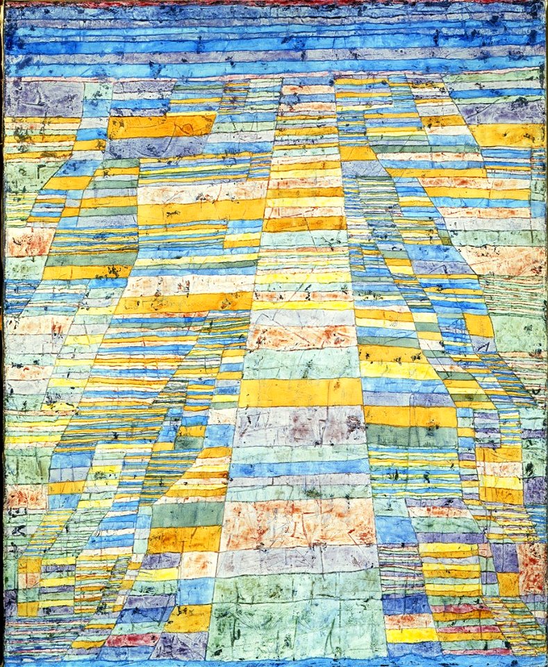 Paul Klee, Hauptweg und Nebenwege, 1929, Öl auf Leinwand, 83,7 x 67,5 cm, Museum Ludwig 1976