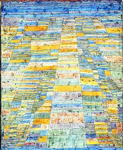 Paul Klee, Hauptweg und Nebenwege, 1929, Öl auf Leinwand, 83,7 x 67,5 cm, Museum Ludwig 1976
