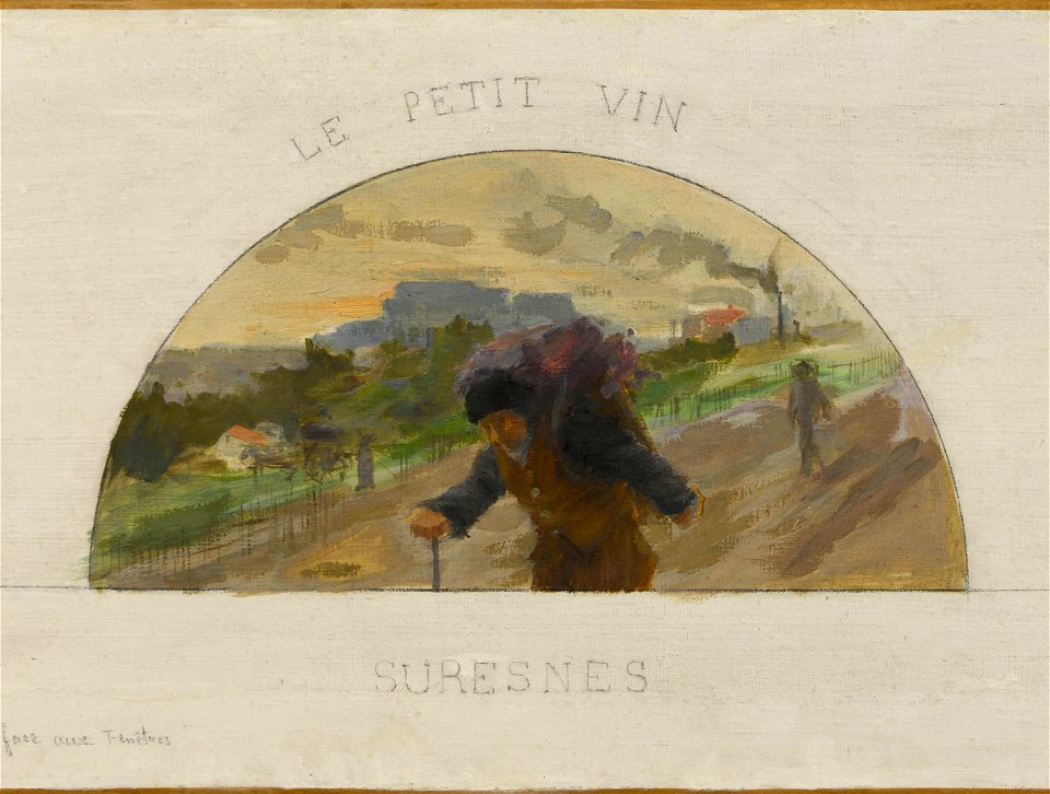 Paul Louis Delance - Esquisse pour la salle à manger de l'Hôtel de Ville de Paris , Montreuil , les pêches , Argenteuil , - PPP3958 - Musée des Beaux-Arts de la ville de Paris - 3
