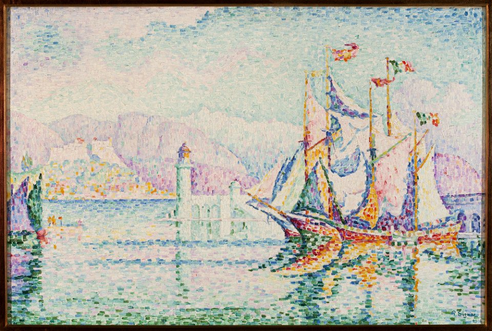 Paul Signac - Antibes – Morning - M.Ob.2520 - National Museum in Warsaw