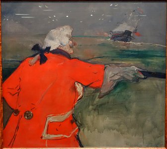 Paul Viaud Dressed as an Admiral of the 18th Century (The Admiral Viaud), by Henri de Toulouse-Lautrec, 1901, oil on canvas - Museu de Arte de São Paulo - DSC07406