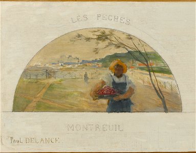 Paul Louis Delance - Esquisse pour la salle à manger de l'Hôtel de Ville de Paris , Montreuil , les pêches , Argenteuil , - PPP3958 - Musée des Beaux-Arts de la ville de Paris - 5