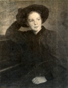 Paul Hoecker-Porträt einer Dame-1892