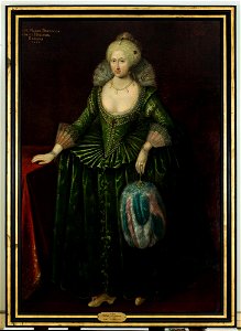 Paul van Somer - Queen Anne (1574–1619), Princess of Denmark, Consort of James I of England and Scotland of Denmark, Consort of James I of England and Scotland - NMGrh 1226 - Nationalmuseum