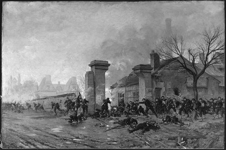 Paul Louis Narcisse Grolleron - Skirmish on the Outskirts of Paris during Franco-Prussian War - 20.1866 - Museum of Fine Arts