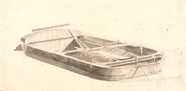Paul Sandby - Barge - Google Art Project