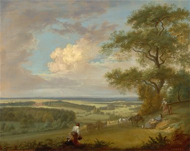 Paul Sandby - Hackwood Park, Hampshire - Google Art Project