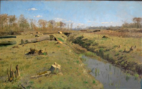 Paul von Ravenstein - Beim Holzfällen im Durlacher Wald - 1972 - Staatliche Kunsthalle Karlsruhe