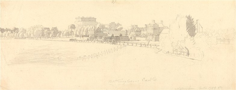 Paul Sandby - Nottingham Castle - Google Art Project