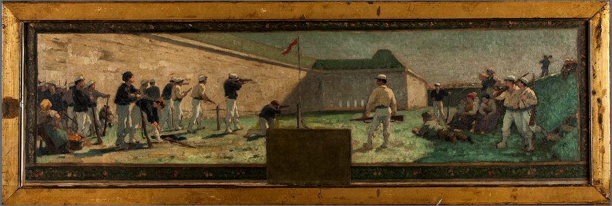 Paul-Albert Baudouin - Esquisse pour la mairie d'Arcueil-Cachan , Le Tir - PPP3827 - Musée des Beaux-Arts de la ville de Paris