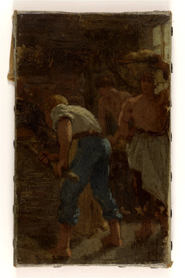 Paul-Albert Baudouin - Histoire du blé , La Fabrication du pain , Esquisse pour l'école de la rue Dombasle, 15ème arrondissement de Paris - PPP3821 - Musée des Beaux-Arts de la ville de Paris