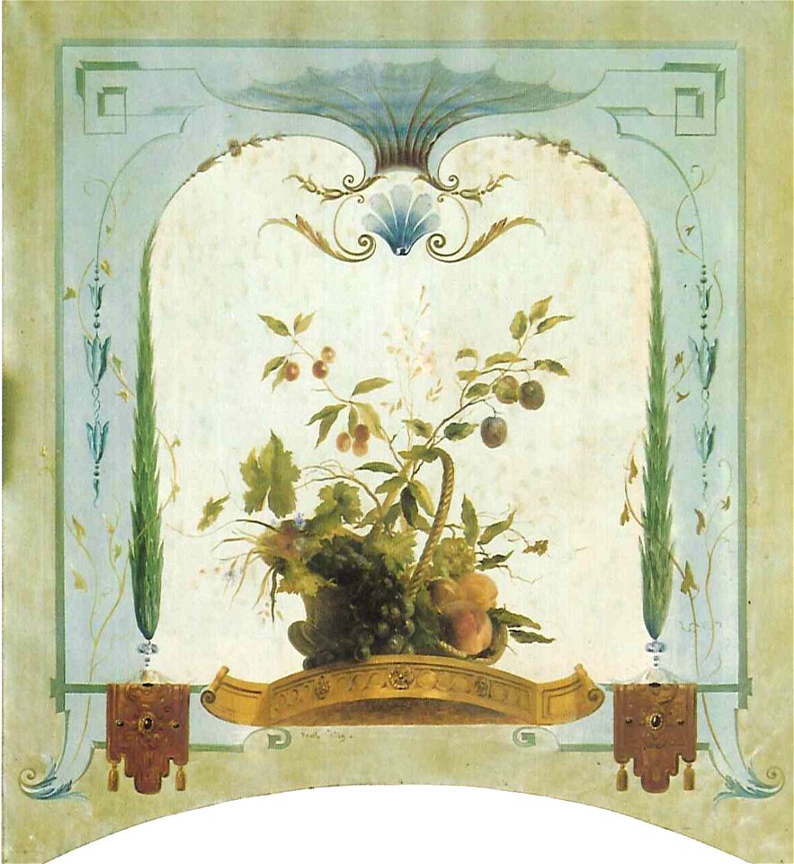 Paul-Alfred Colin - Wanddecoratie hengselmandje met fruit - SA 38105 - Amsterdam Museum