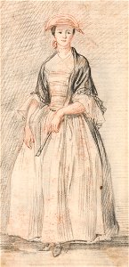 Paul Sandby - A Lady with a Fan - Google Art Project