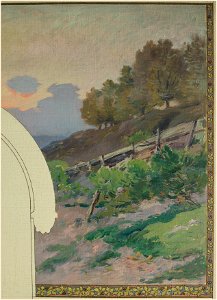 Paul Schmitt - Esquisse pour la mairie d'Asnières - Paysage de bord de Seine - PPP4242 - musée des Beaux-Arts de la ville de Paris - 5