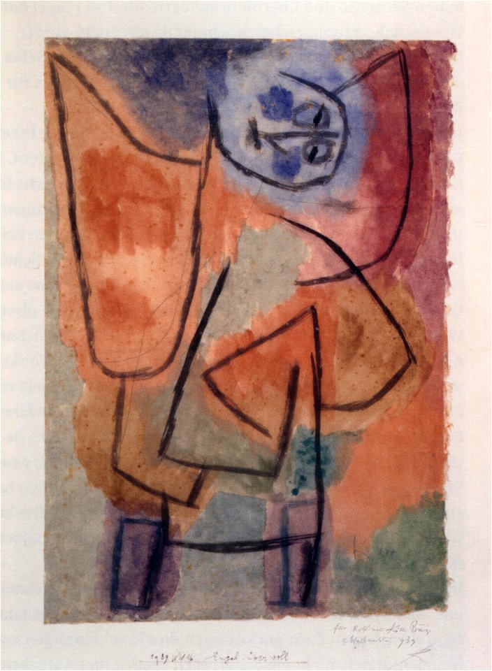 Paul Klee ~ Engel, übervoll ~ 1939