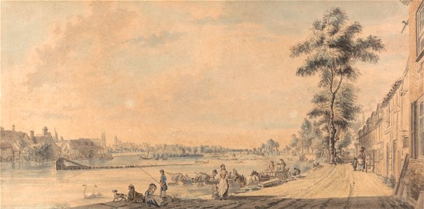 Paul Sandby - Eton College from the South - Google Art Project