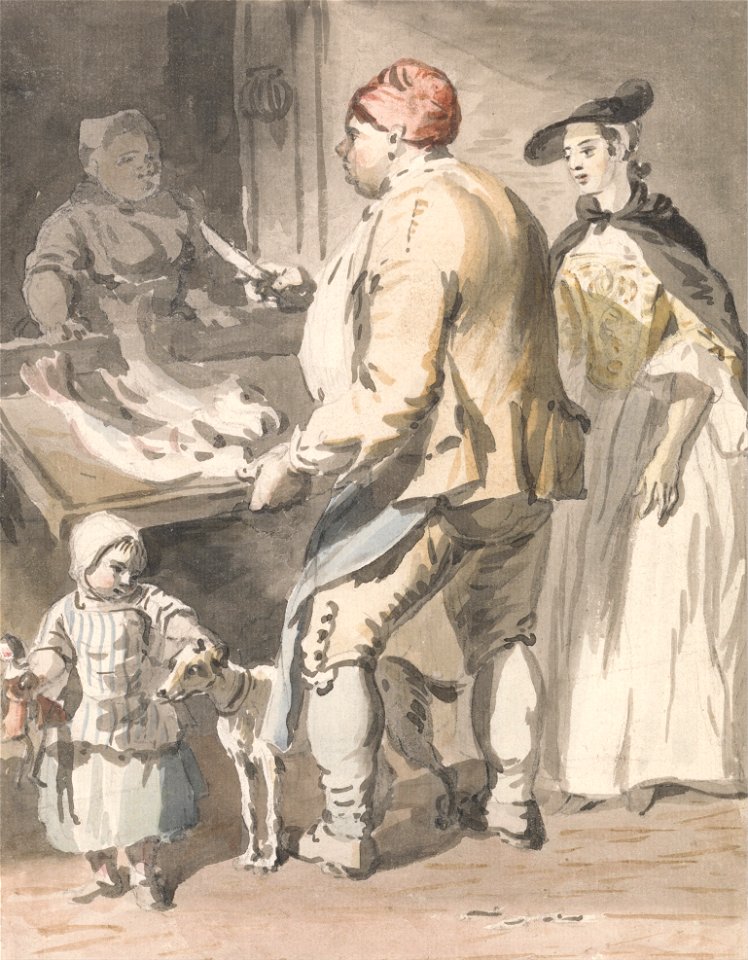 Paul Sandby - London Cries- A Fishmonger - Google Art Project