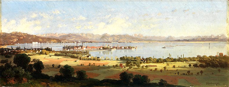 Paul Heitinger Blick auf Lindau 1887
