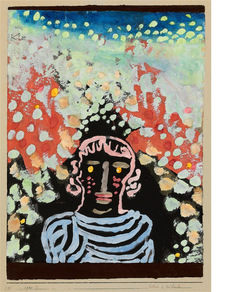 Paul Klee Bildnis in der Laube 1930