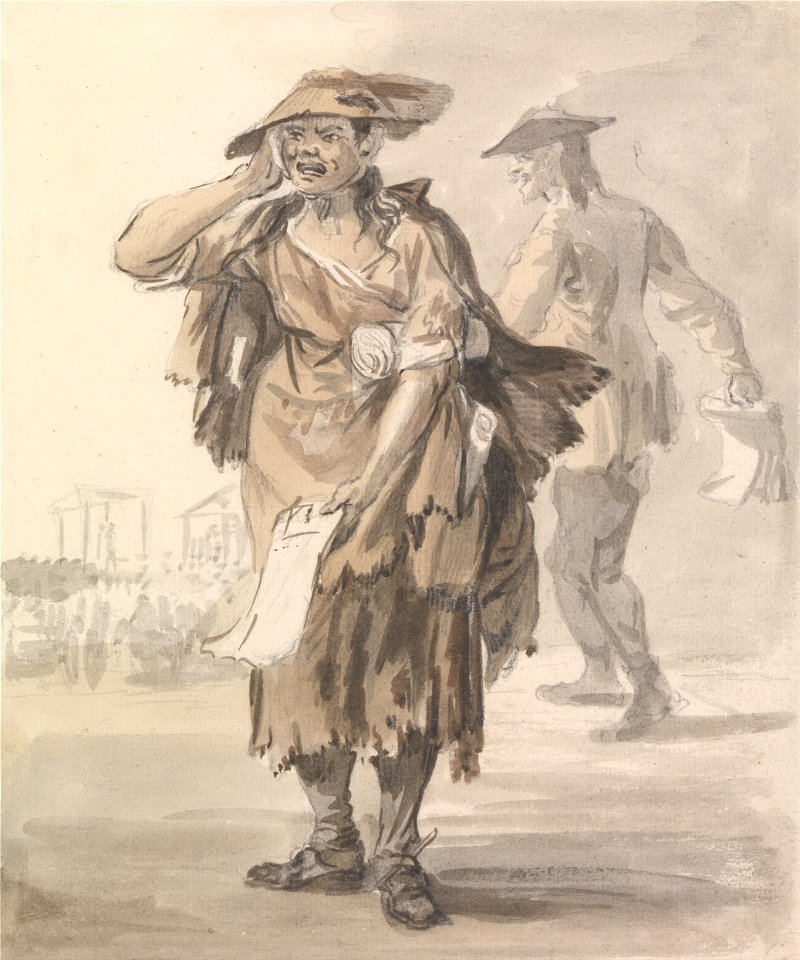 Paul Sandby - London Cries- Last Dying Speech and Confession - Google Art Project