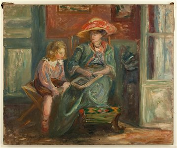 Paule Gobillard - Madame Paul Valéry et son fils Claude