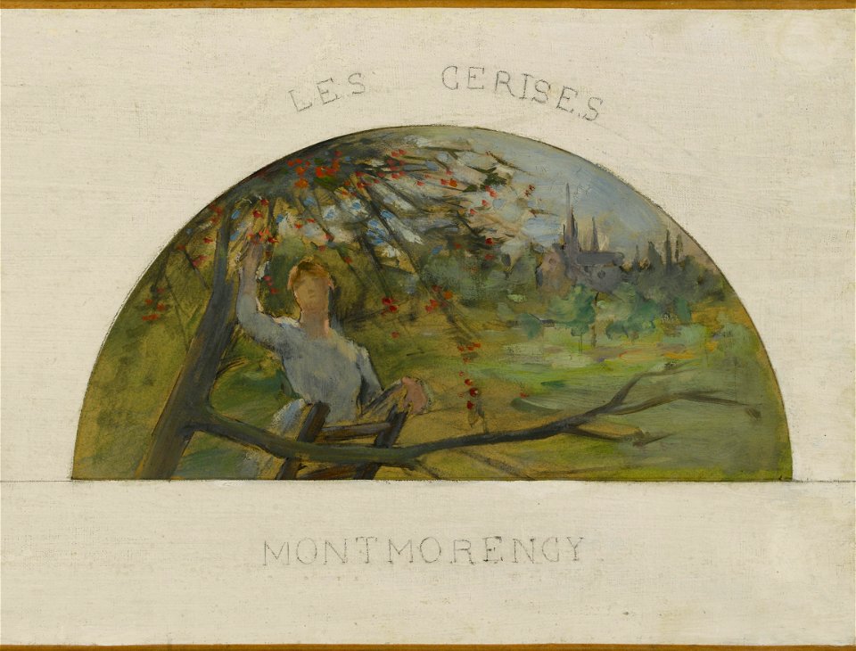 Paul Louis Delance - Esquisse pour la salle à manger de l'Hôtel de Ville de Paris , Montreuil , les pêches , Argenteuil , - PPP3958 - Musée des Beaux-Arts de la ville de Paris - 4