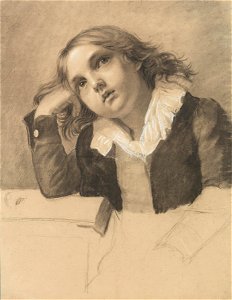 Pauline Auzou - Portrait of a Seated Boy