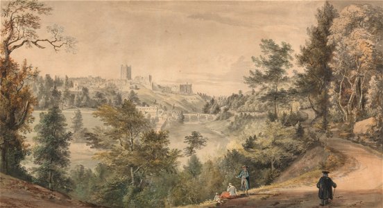 Paul Sandby - View of Richmond Castle, Yorkshire - Google Art Project