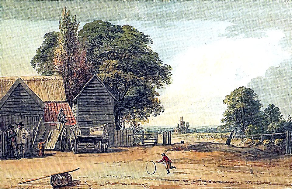 Paul Sandby, rural Woolwich, now Powis Street, 1783