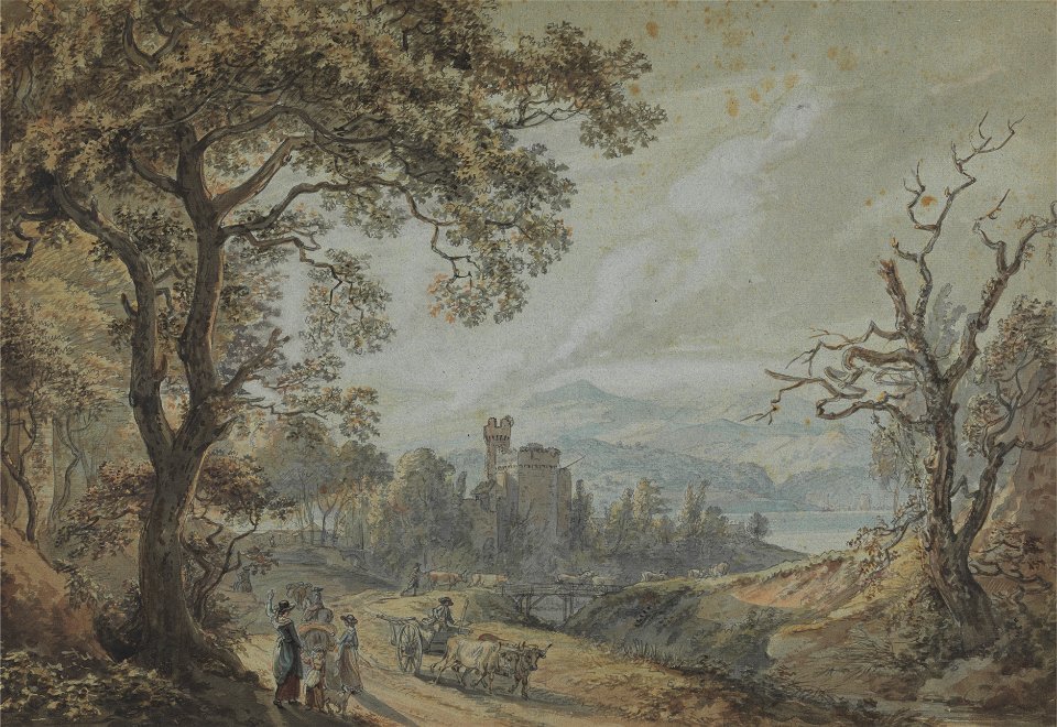 Paul Sandby - View in Wales - Google Art Project