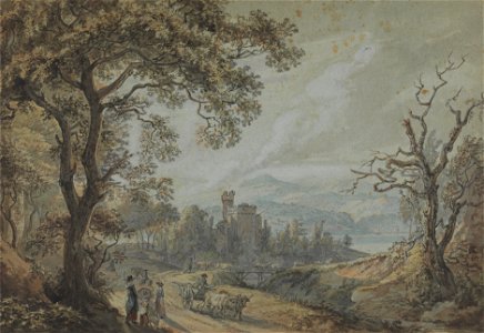 Paul Sandby - View in Wales - Google Art Project