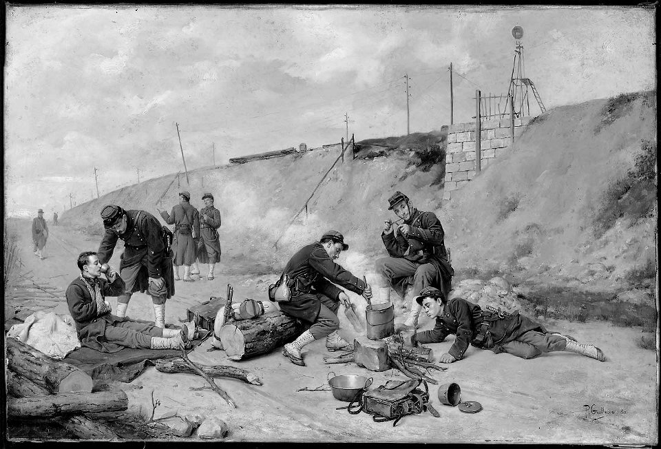 Paul Louis Narcisse Grolleron - French Soldiers Resting - 41.114 - Museum of Fine Arts