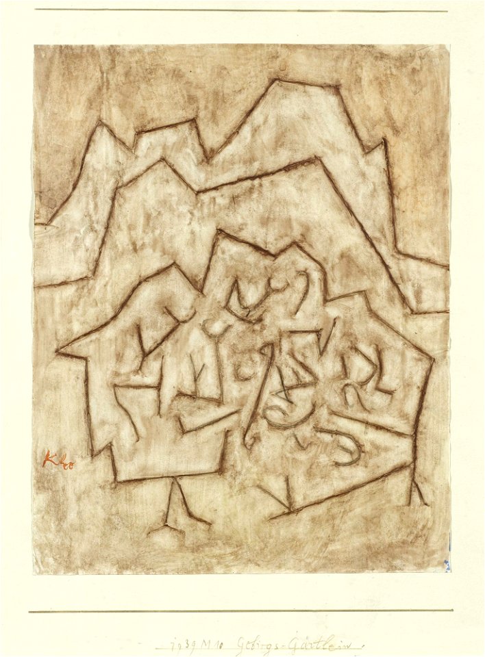 Paul Klee Gebirgs-Gärtlein 1939